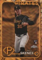 2024 Topps Gilded Collection #36 Paul Skenes Gold Wave Baseball Card