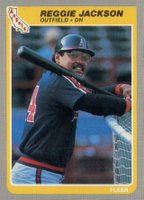 1985 Fleer #303 Reggie Jackson Baseball Card