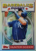 2020 Finest Flashbacks #27 Hunter Dozier Refractor Baseball Card