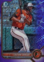 2022 Bowman Chrome Prospects #BCP236 Colton Cowser Purple Shimmer Refractor Baseball Card