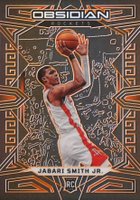 2022 Panini Obsidian #154 Jabari Smith Jr. Electric Etch Orange Basketball Card