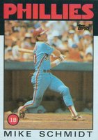 1986 Topps #200 Mike Schmidt Baseball Card