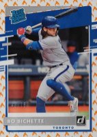 2020 Panini Donruss #37 Bo Bichette On Fire Emoji Baseball Card