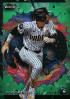2024 Topps Finest #216 Jackson Merrill Green Refractor Baseball Card