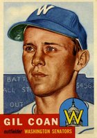 1953 Topps #133 Gil Coan Baseball Card