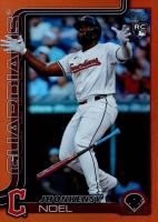 2025 Topps #24 Jhonkensy Noel Orange Holo Foil Baseball Card