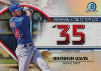 2023 Bowman Scouts' Top 100 #BTP35 Brennen Davis Baseball Card