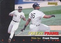 1996 Donruss Freeze Frame #1 Frank Thomas Baseball Card