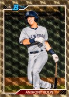 2020 Bowman Heritage Chrome Prospects #VOL Anthony Volpe Superfractor 1/1 Baseball Card