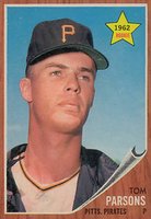 1962 Topps #326 Tom Parsons Baseball Card
