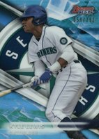 2016 Bowman's Best Top Prospects  #TP-22 Kyle Lewis Blue Refractor Baseball Card