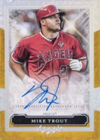 2020 Topps Five Star Autographs #FSAMT Mike Trout Gold Baseball Card