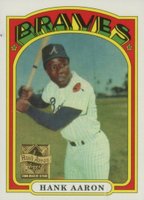 2000 Topps Hank Aaron #19 1972 Topps Reprint Limited Edition Baseball Card