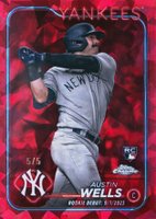 2024 Topps Chrome Sapphire Update Series #325 Austin Wells Red Baseball Card