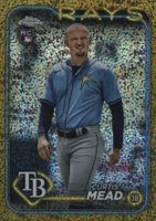 2024 Topps Chrome #209 Curtis Mead Variation-Gold Speckle Refractor Baseball Card