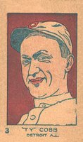 1926 Strip Card #3 Ty Cobb Detroit A.L. Baseball Card