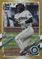2021 Topps #151 Evan White Gold Foil Baseball Card