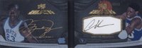 2012 Upper Deck Exquisite UD Black Leather Autographs Dual # Jordan/Rodman Basketball Card