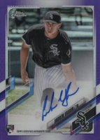 2021 Topps Chrome Rookie Autographs #RAAVA Andrew Vaughn Purple Refractor Baseball Card