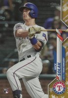2020 Topps Complete Set #166 Nick Solak Gold Stars Baseball Card