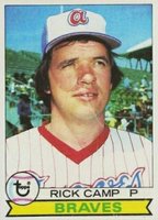1979 Topps #105 Rick Camp Baseball Card