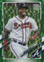 2021 Topps #187 Cristian Pache Green Baseball Card