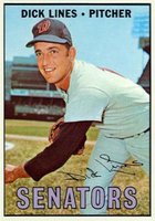 1967 Topps #273 Dick Lines Baseball Card
