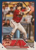 2023 Topps #401 Corbin Carroll Royal Blue Baseball Card