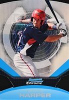 2011 Bowman Chrome Futures #1 Bryce Harper Refractor-Die Cut Baseball Card