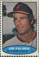 1974 Topps Stamps # Jim Palmer Baseball Card