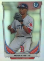 2014 Bowman Chrome Top 5 Mini Refractor #BRS4 Mookie Betts Baseball Card