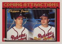1994 Topps #777 Chipper Jones/Ryan Klesko Baseball Card