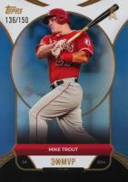 2025 Topps Welcome to the Club 3X MVP #7 Mike Trout Blue Foil Baseball Card