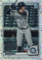 2020 Bowman Draft #BD188 Julio Rodriguez Chrome-Sparkle Refractor Baseball Card