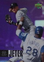 2006 Upper Deck Special F/X #307 Derek Jeter Purple Baseball Card