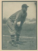 1931 Strip Card Hand Cut #51 Earl Averill Baseball Card
