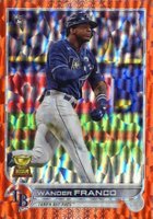 2022 Topps #215 Wander Franco Orange Foilboard Baseball Card