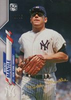 2021 Topps X Mickey Mantle Collection #49 Mickey Mantle Gold Facsimile Autograph Baseball Card