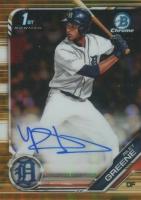 2019 Bowman Draft Chrome Draft Picks Autograph #CDARG Riley Greene Gold Refractor Baseball Card