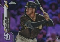 2020 Topps Chrome #101 Trent Grisham Purple Refractor Baseball Card