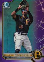 2022 Bowman Draft #BDC162 Shalin Polanco Chrome-Purple Refractor Baseball Card