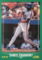 1988 Score #360 Darryl Strawberry Baseball Card