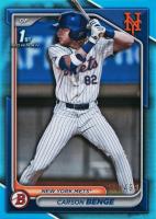 2024 Bowman Draft #BD28 Carson Benge Sky Blue Baseball Card