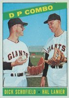 1966 Topps #156 Double Play Combo Baseball Card
