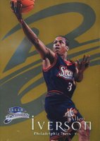 1998 Fleer Brilliants #68G Allen Iverson Gold Basketball Card