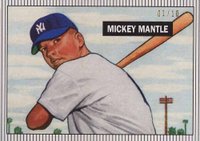 2021 Topps X Mickey Mantle Collection #2 Mickey Mantle Pinstripe Baseball Card