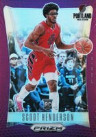 2023 Panini Prizm Deca #213 Scoot Henderson Purple Prizm Basketball Card