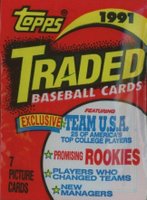 1991 Topps Traded #CP Cello Pack Baseball Card