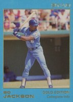 1988 Star Gold Edition #83 Bo Jackson Collegiate Info Baseball Card