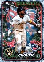 2024 Topps Holiday #H119 Jackson Chourio Holiday Tree Baseball Card